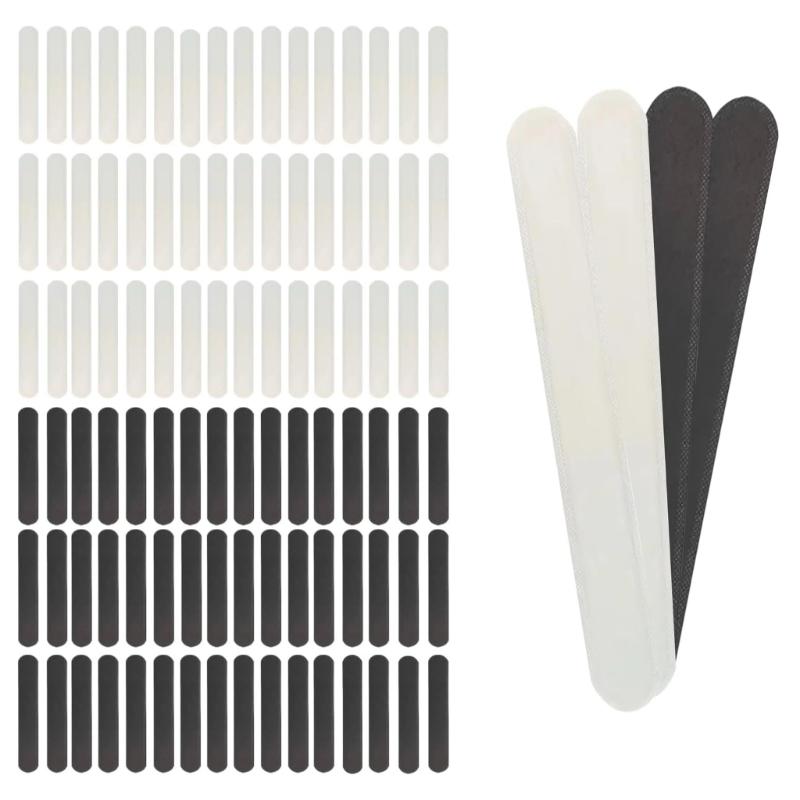 

100Pcs Adhesive Hat Liner Absorbent Sweat Pad Breathable Sweat Absorbing Pad Hat Liners for Running Cycling Sports 1