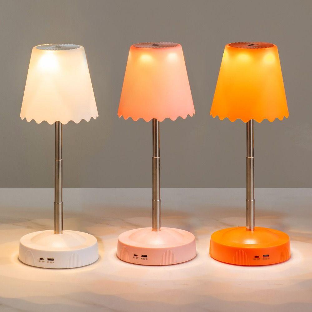 Height Brightness Adjustment Cordless Table Lamp Rechargeable Room Decoration Light  Bedroom