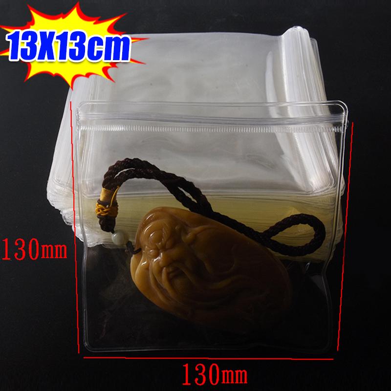 10/100pcs Highly Transparent PVC Stationery Sealed Bags Anti Oxidation Jewelry Bags Self Sealing Bag Zipper Sealed Bag