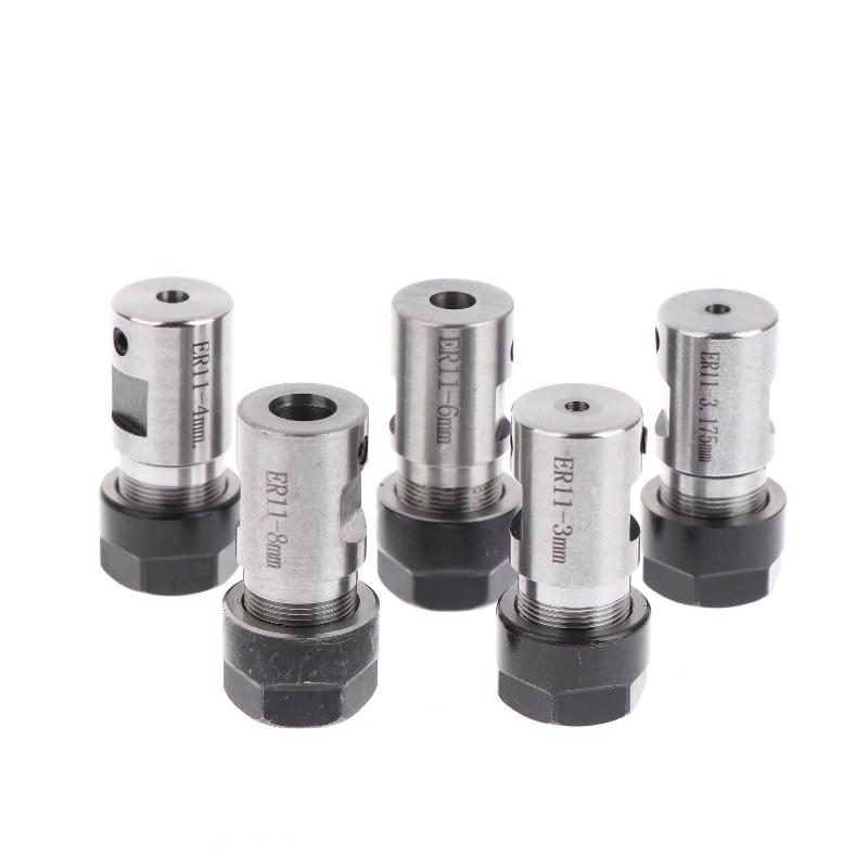 ER11 Uchwyt tulejowy Przedłużka wałka silnika wrzeciona Zestaw narzędzi uchwytu wrzeciona Wałek wrzeciona 3mm 3.175mm 4mm 5mm 6mm