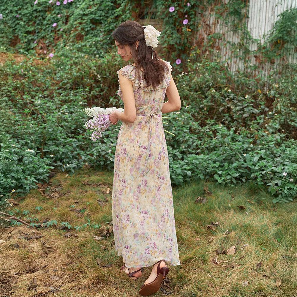 Simpeulleteulo Sr_Paint Blend Floral Dress