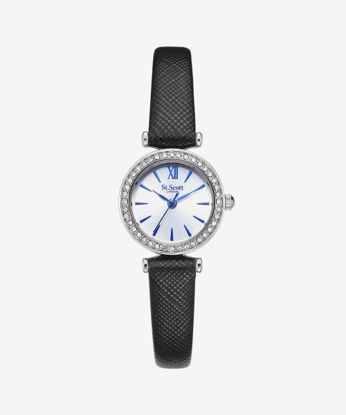 [St. Scott LONDON] St. Scott LONDON Monile Women s Leather Watch ST7022 ST7022SSB_