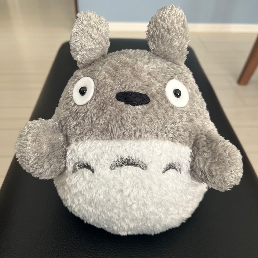 Totoro Plush Toy Approx. 20cm Gray Hand-playable