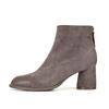 Barbara Leather Suede Color Block 6.5cm Ankle Boots Bbg865gy