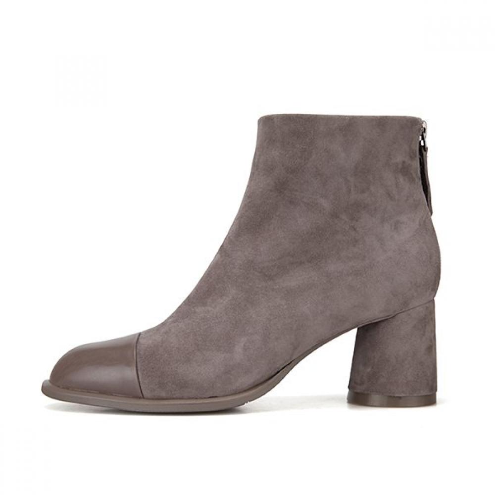 Barbara Leather Suede Color Block 6.5cm Ankle Boots Bbg865gy