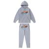 Streetwear Hooded Sweatshirt Set Loose Fit Embroidery Winter Casual Top Youth