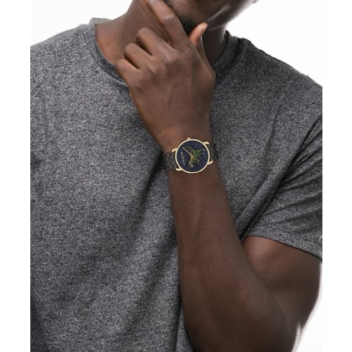 Coach Men's Elliot Watch, Black Dial, Black Leather Strap, 14602672 [Official Import]