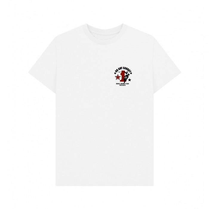 On Any Sunday Unisex Adult Motorsport Mini Print T-Shirt