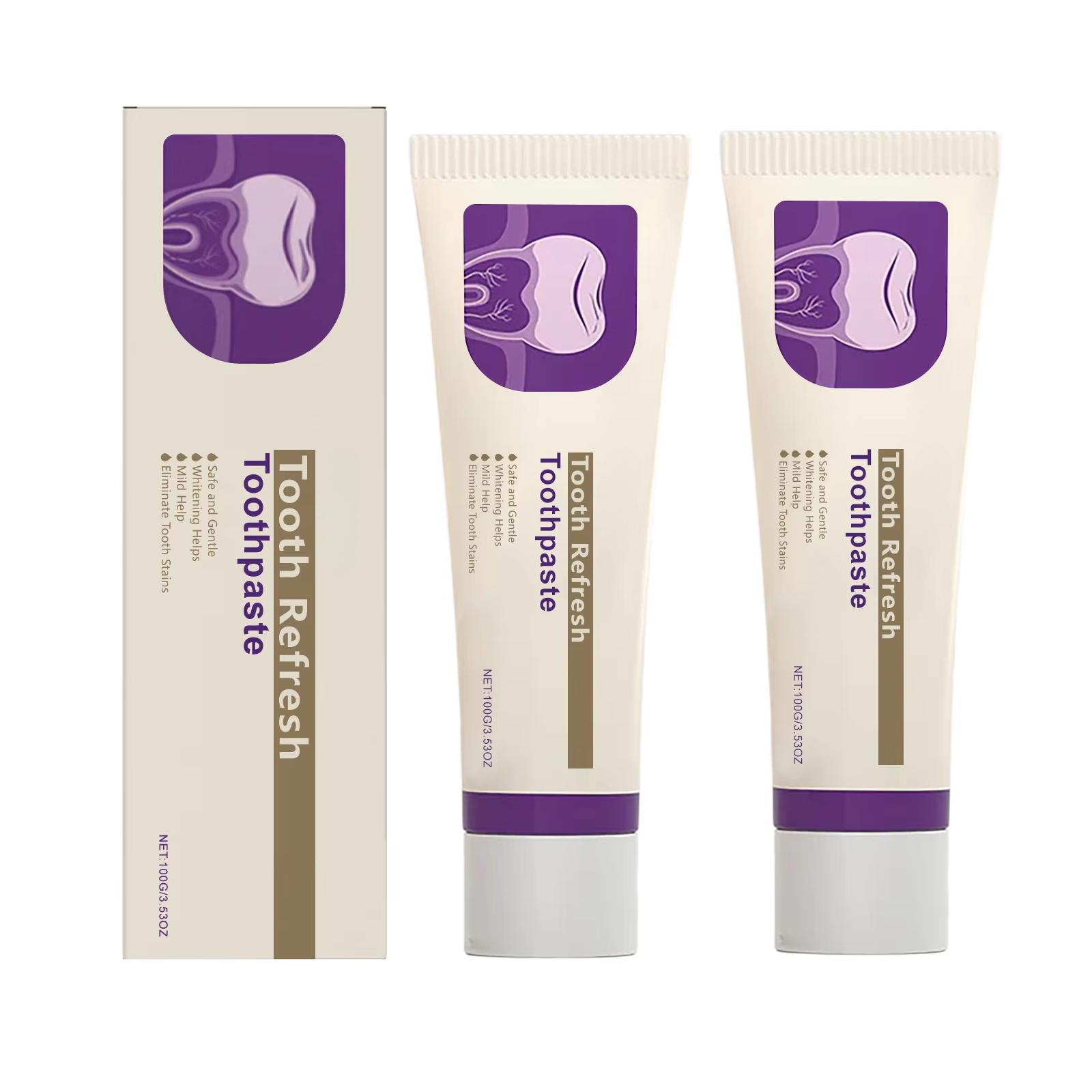 

Зубная паста для чистки зубов Отбеливание зубов Удаление зубного налета Пятна Свежее дыхание Улучшение запаха изо рта Уход за зубами Зубная паста Взрослые 2PCS