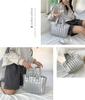 Gisele Stepp-Tragetasche, Mini-Tote, Großes Fassungsvermögen, Leicht, Kleine Nylon-Handtasche für Damen, Perfekt für den Arbeitsweg, die Schule oder als Nebenhandtasche,