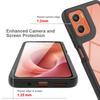 For Motorola G06 Moto G05 G04 G55 G35 G56 G86 G60 G50 5G Shockproof Phone Case 360Degree Full Coverage Transparent Cover Built-in Screen Protector