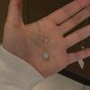 Niche Design Double-Layer Floating Water Drop Necklace for Women – Exquisite, Fashionable, Versatile Clavicle Chain