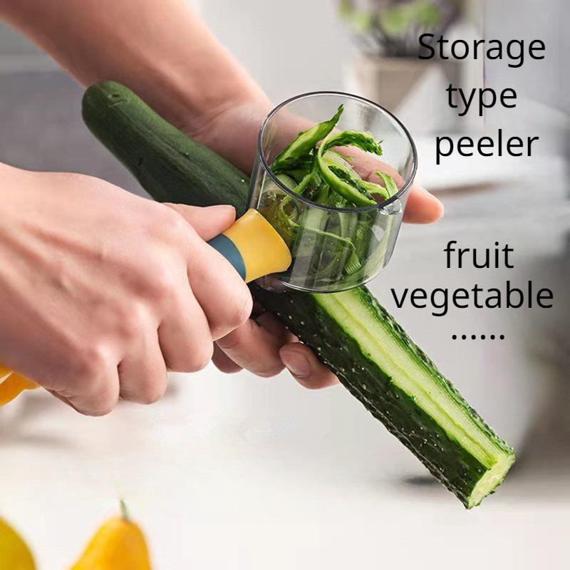 1PC Multi functional stainless steel peeler for storing fruit peels at home - a multifunctional fruit peeler for storing fruits