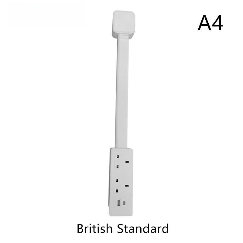 Home Office Elektrischer Wandstecker Drehbar Steckdosen-Verlängerung Verstellbare Länge Steckdosen-Verlängerung Steckdose