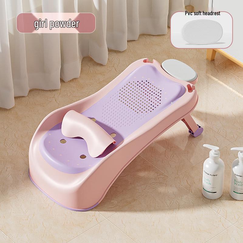 JINGRUIXIANG Kids Foldable Shampoo Chair Pink