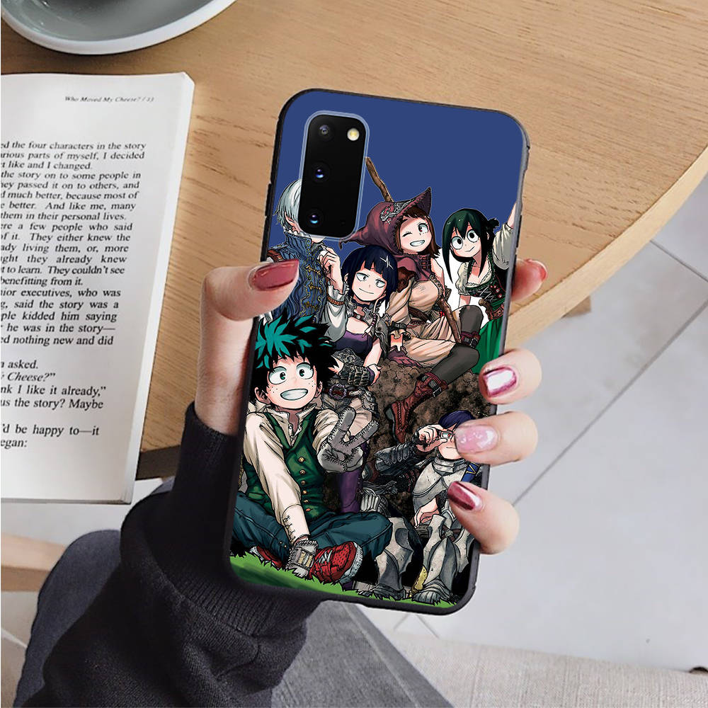 AD87 My Hero Academia Black Case for OPPO Reno 8 6 5 4 Pro Find X3 A17 A31 A38 A40 A53 A54 A55 A74 A76 A78 A77 A80 A94 A95 A96 Pro Sofe Cover