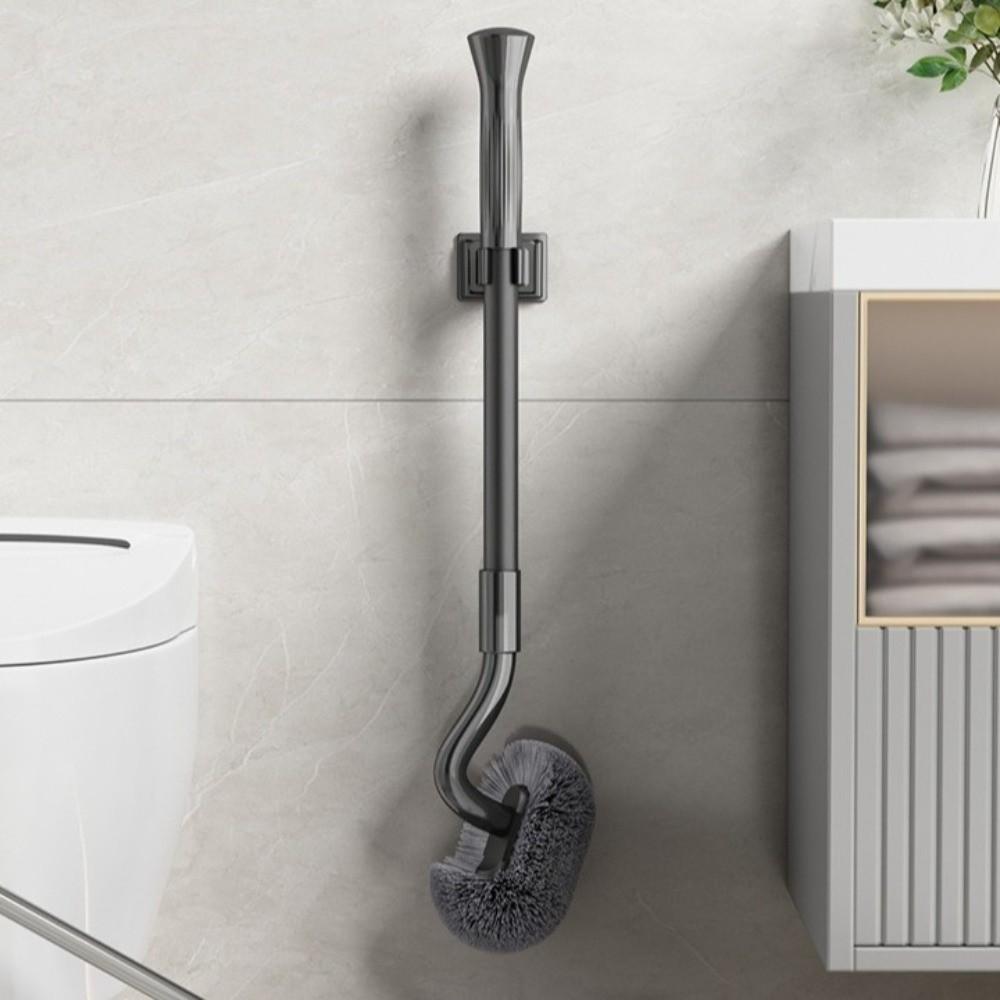 Hygienic Wall Mounted Toilet Brush S-Shaped Toilet Scrubber Hygienic Brush Closestool Brush  Home