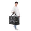 VivaSmile Large Storage Large Zipper Type Bag, Capacity, (Gray Camouflage, L)