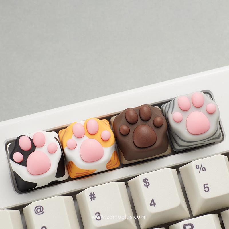 ZOMO x bilibili Pink Cat Paw Keycap - Soft, Creative Gift