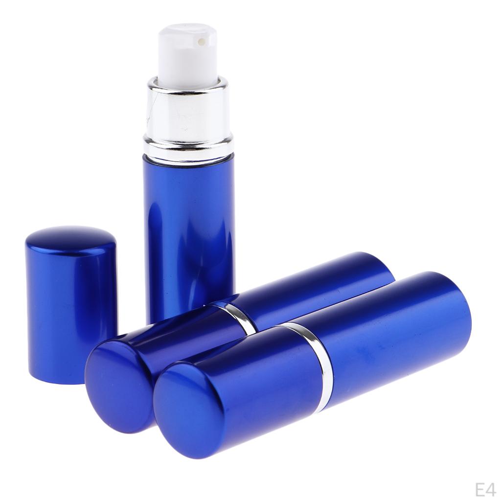 0ml Empty Mini Glass Bottle with Pump Small Container Refillable for Cosmetics, Mixes, Samples