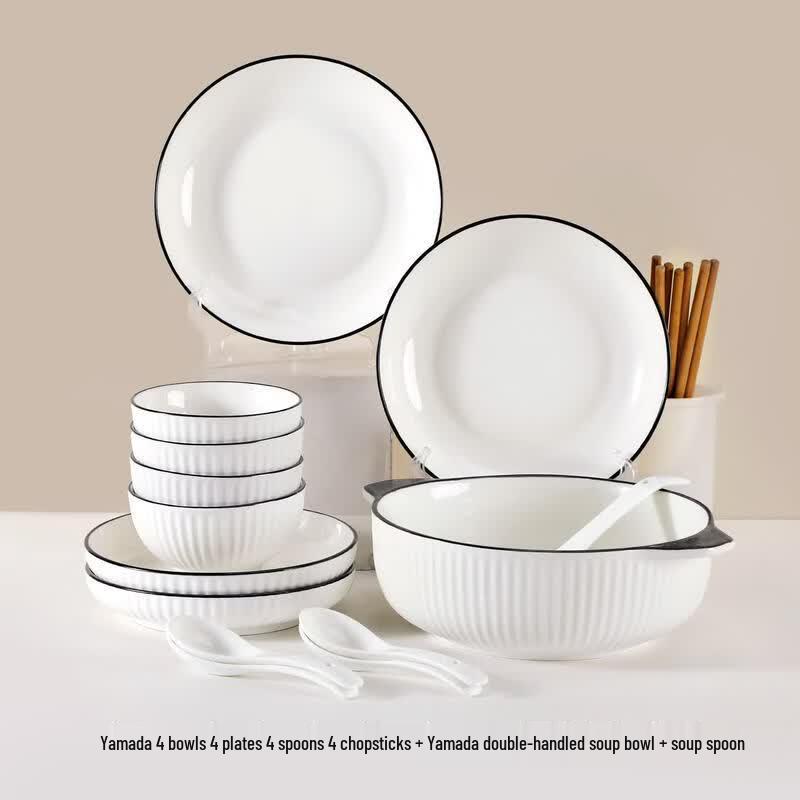Nordic Ceramic 2-Person Dinnerware Set