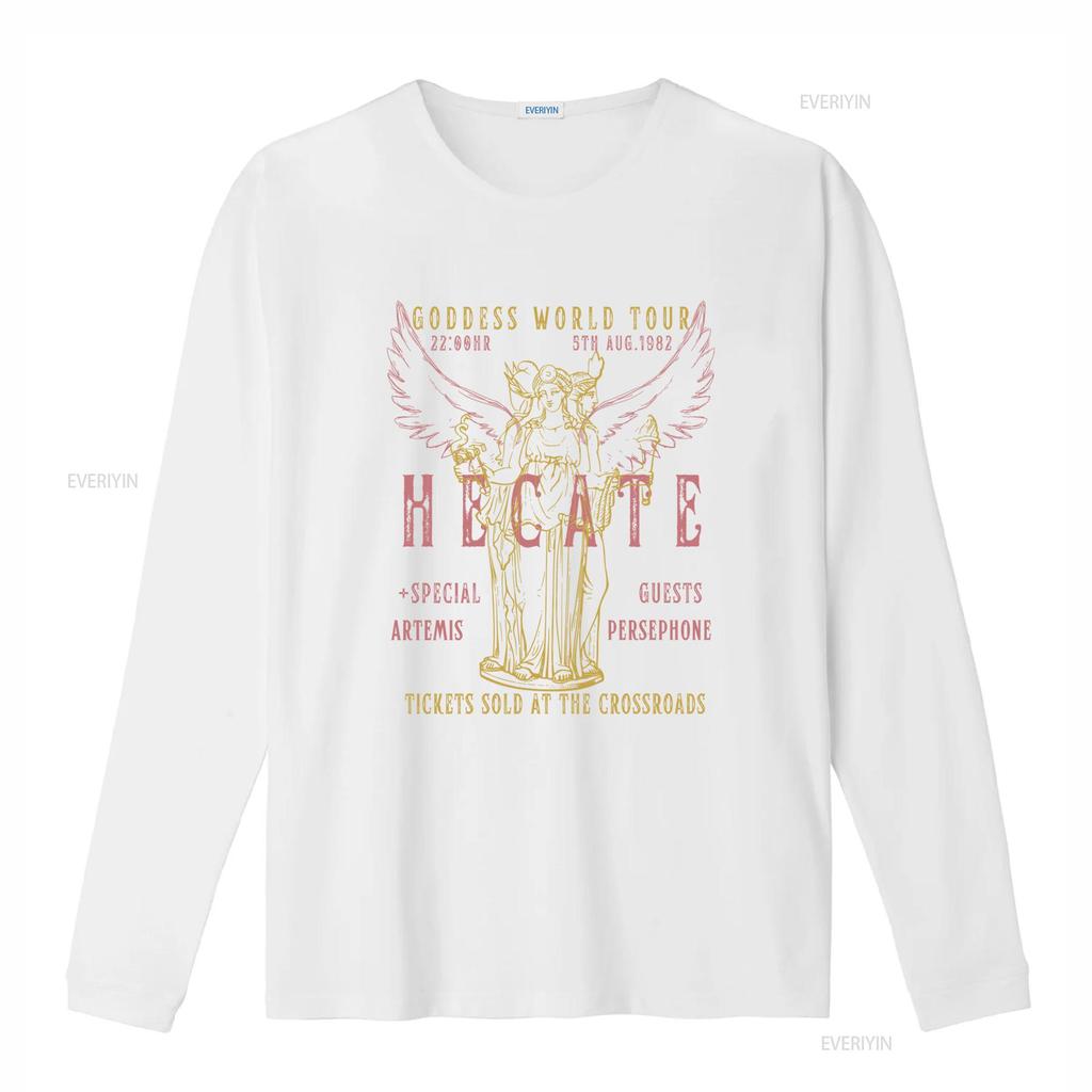 Hecate Distressed Band T Shirt Greek Mythology Triple Goddess World Tour 1982 S 4XL vintage Washed designer clothes Soft homme