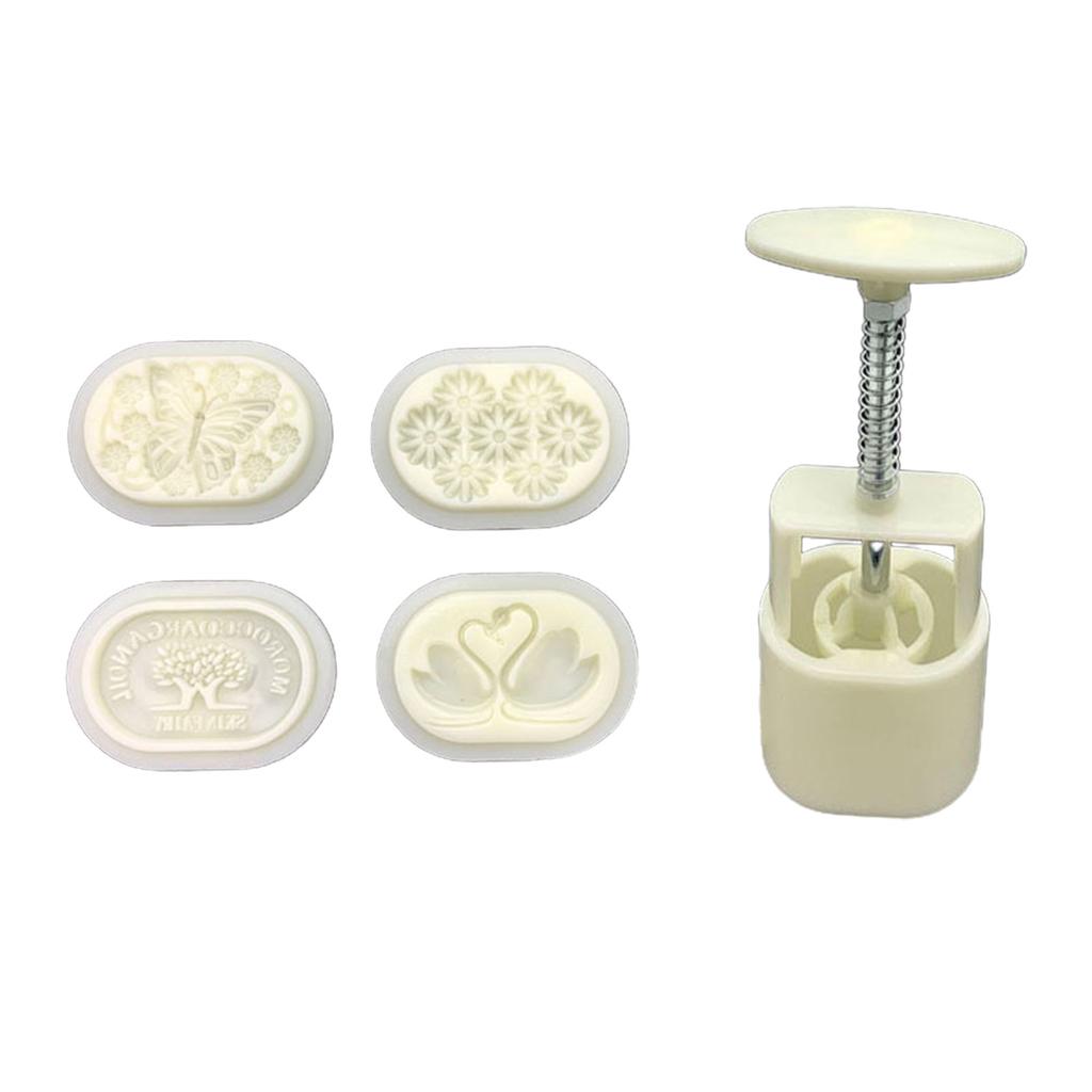 Fashion 3D Mooncake Mold Mooncake Baking Tools Plastic Mung Bean Cake Molds Suitable for Traditional Celebrations