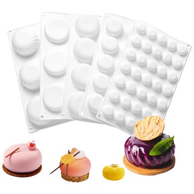 Oblate Form Mousse Silikonformen 5 Optionen verfügbar Schokoladenkuchenform Dessert Backform Kuchen Dekorationswerkzeuge