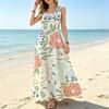 Women's Sleeveless Fresh Maxi Dress Comfy & Skin-friendly Versatile for Beach Daily Commute Vacation & Casual Occasions