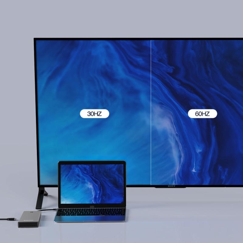 TypeC Docking Station M.2 Two Protocols 4K HDMIcompatible PD100W USB 10Gbps Fast USB Adapter for Laptops Conversion