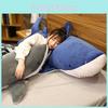 Adorable Giant Cartoon Shark Plush Toy Soft Home Decor Pillow For Support And Comfort
