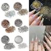 Creative Ultra-Thin Nail Glitter Sparkly Multicolor Nail Sequins Turtle Scales Flakes Nail Art Powder 3D Decoration