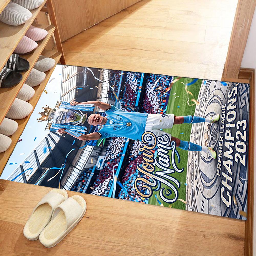 Haaland Personalized Name Floor Rug Office Rug Suitable For Dormitory Dining Room Decorate Room Hallway Antislip Carpet Decorate Offices