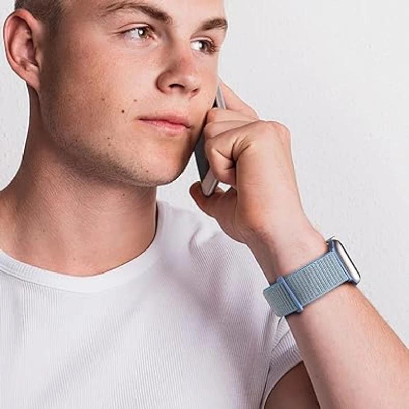 Braided Nylon Loop Strap For Apple Watch 11 10 9 8 7 45mm 41mm 42mm 46mm Ultra 3/2 49mm Comfortable Bracelet iWatch 6 5 SE Belt