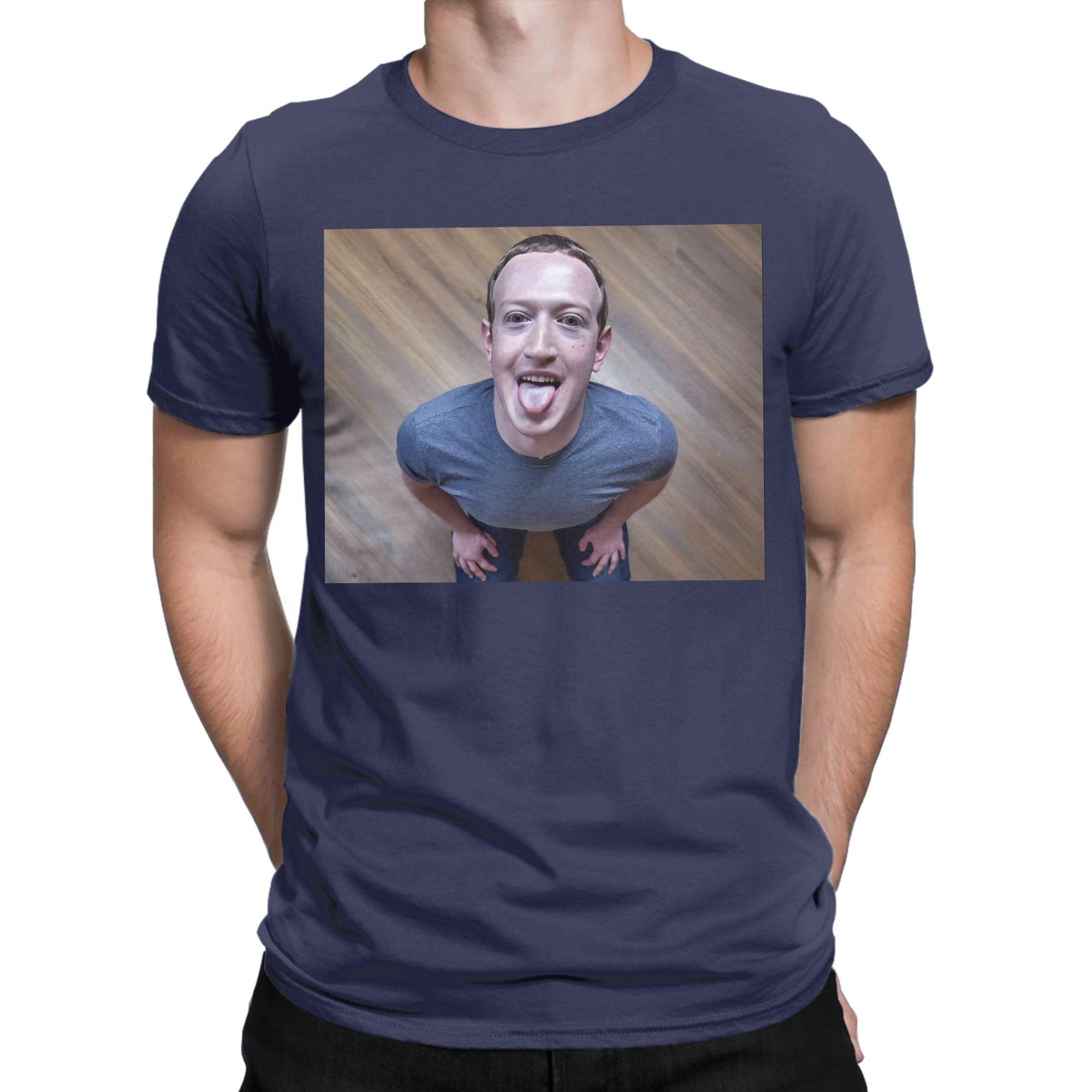 

Mens TShirt Funny Brainrot Meme Funny Cotton Tees Short Sleeve Mark Zuckerberg Good Boy Joke T Shirt Round Collar Clothing 4XL