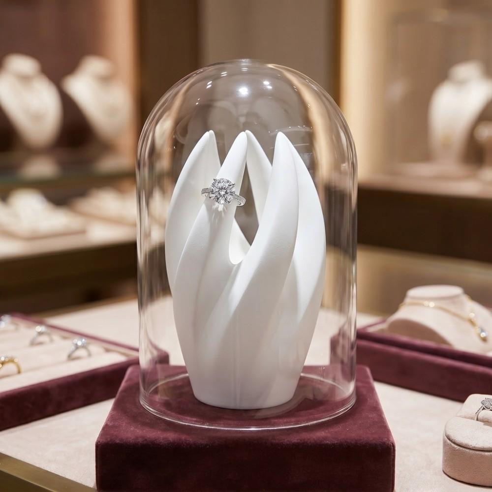Fingerförmiger Ring-Aufbewahrungsständer 3D-gedruckter Halskettenhalter Schmuck-Displayständer Theken-Display
