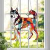 Dog Pendant Cute Suncatcher Pendant Animal Pendant Stained Wall Hanging For Suncatcher Decoration Home