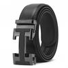 Frosted Automatic Buckle Edge Two-Layer Cowhide Belt, Business And Leisure Men'S Trendy Belt