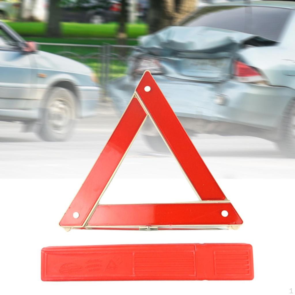 Foldable Safety Triangle Emergency for Vehicles Reflector Strip Warning