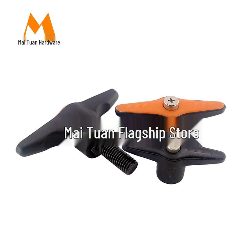 Nylon T-Type Adjustable Butterfly Handle with Fixed Position Screw (Sizes M5-M12)