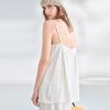 Slack cotton and linen suspenders waffle texture halter top women's summer vacation casual wear niche linen shirt