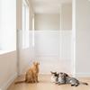 Retractable Dog Gate Adjustable Pet Barrier Mesh with Hooks