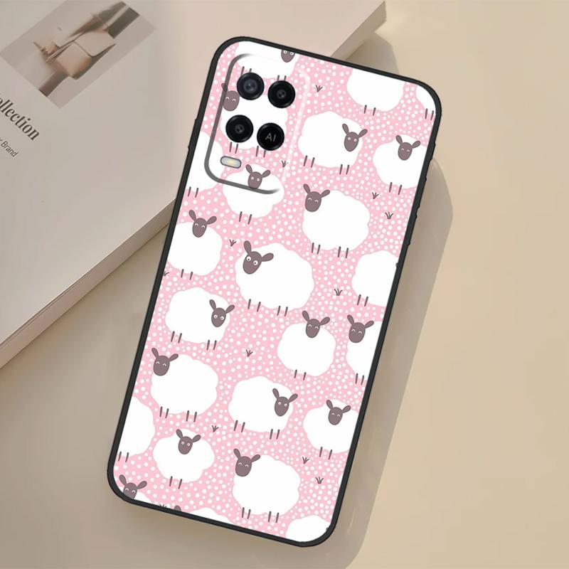 

Cute Sheep Case For Oppo A94 A74 A54 A80 A60 A40 A18 A38 A58 A78 A98 A96 A76 A16 A15 A17 A57 A77 A5 Pro OPPO A38 4G