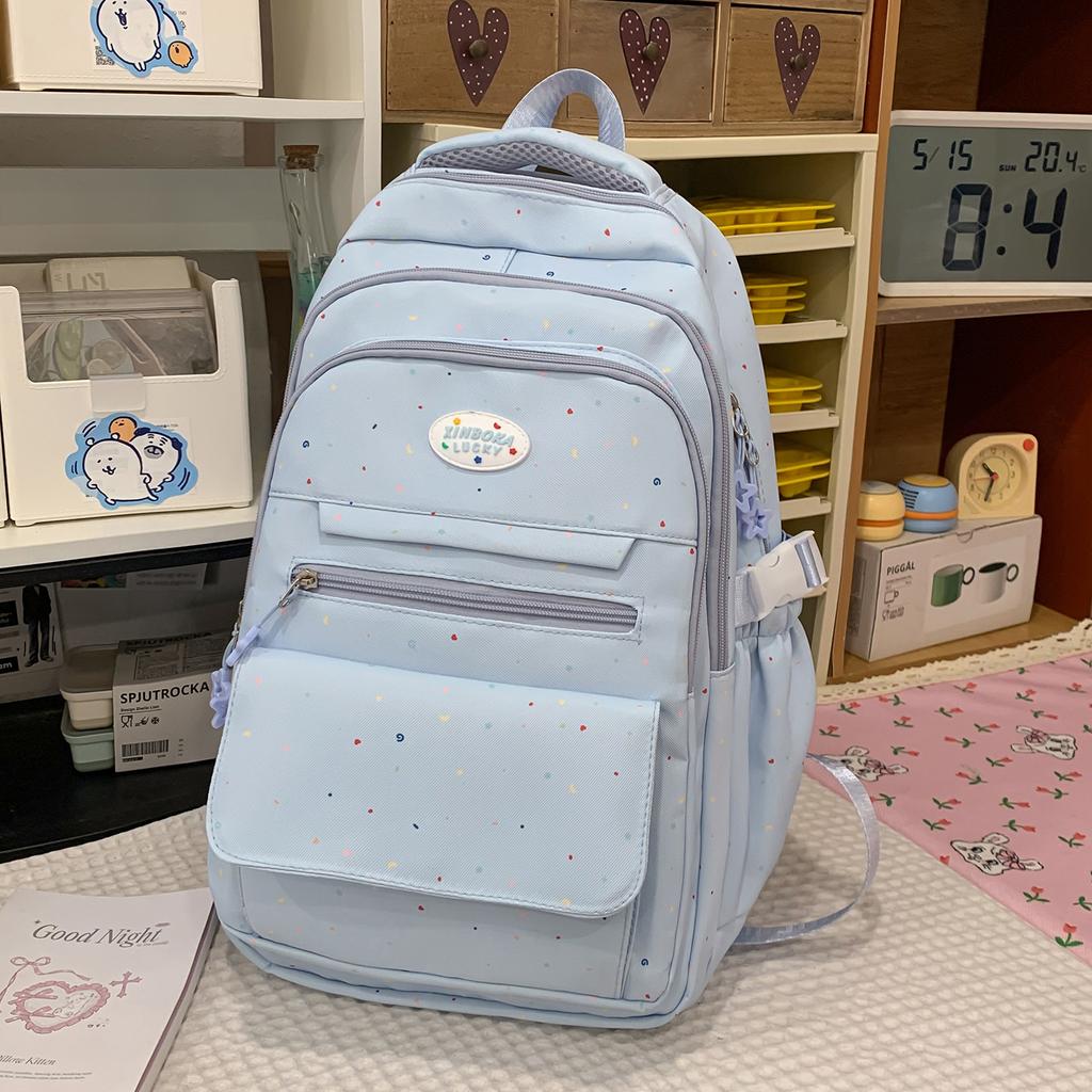 Schoolbag Large Capacity Backpack High School Student Versatile Campus Backpack Fresh and Sweet Casual Girl School Season