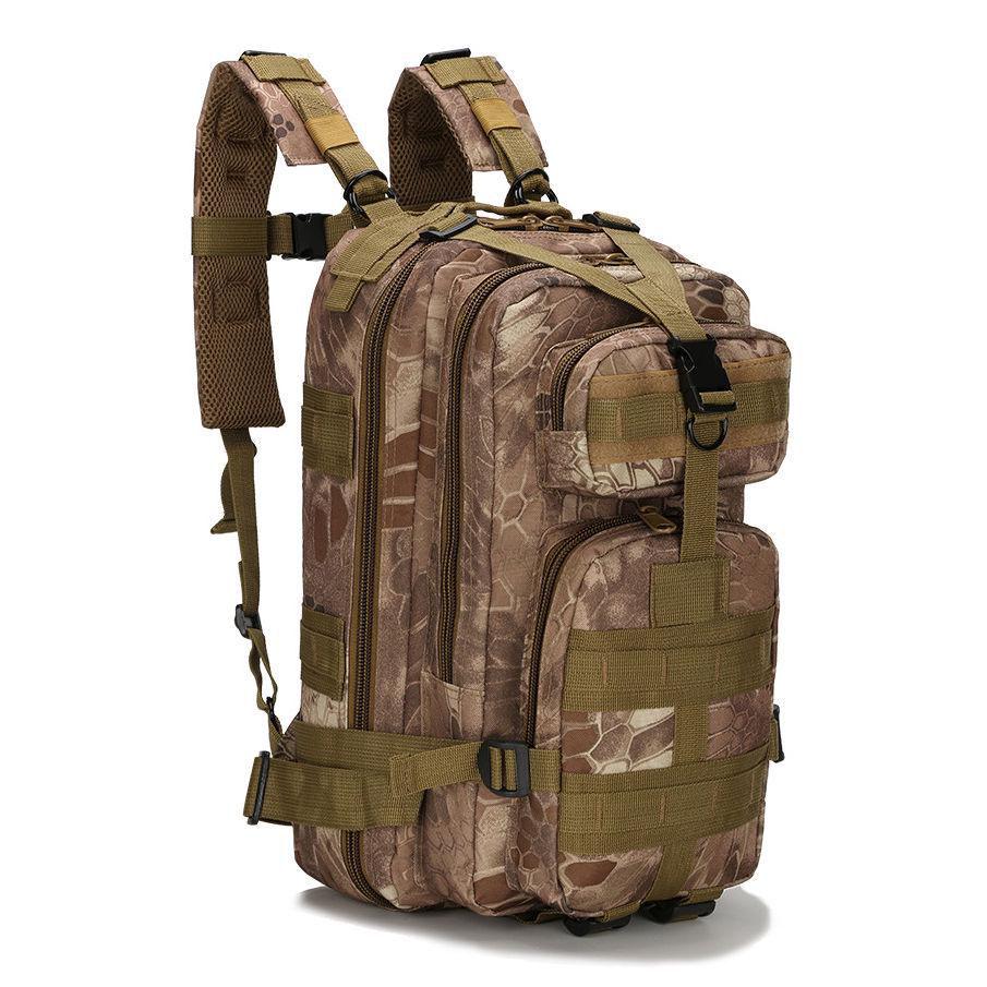 Large Capacity Outdoor Military Tactical Army Camping Hiking Backpack Rucksack With Padded Adjustable Straps