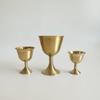 1Pcs S/M/L Vintage Brass Mug Red Wine Glass Good Gloss Copper Portable Smooth Edge Water Beer Cup Drinkware For Party Bar