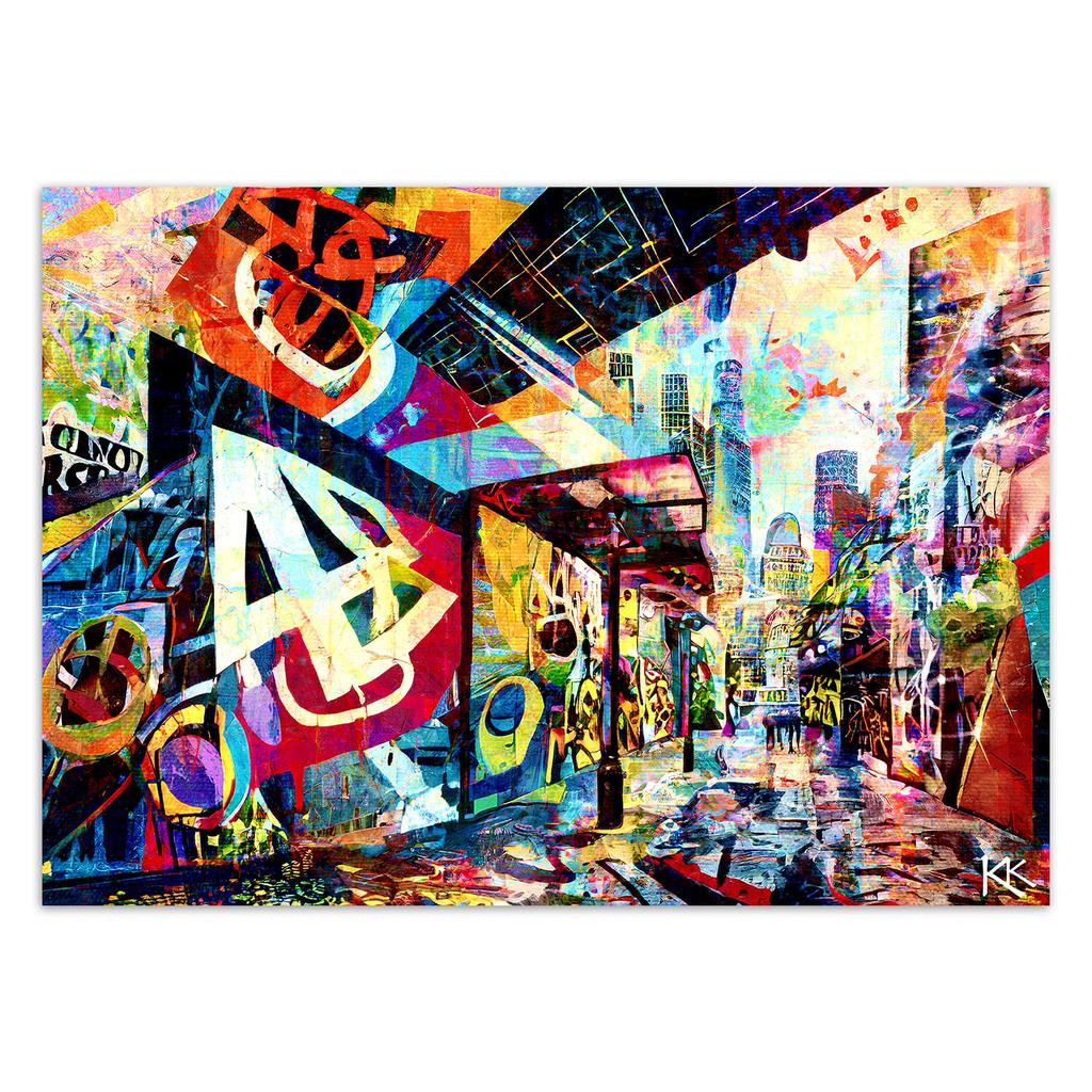 Tapeta barevné město