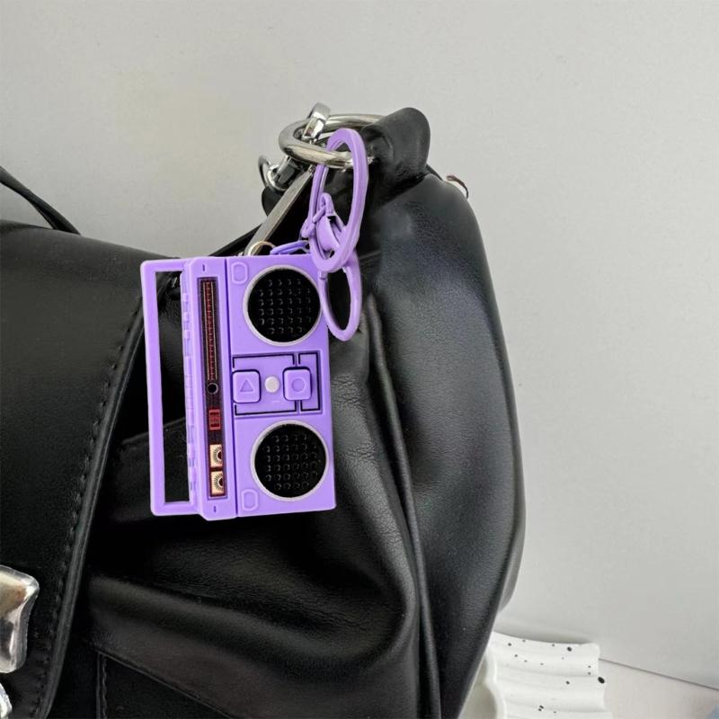 Mini Voice Recorder Keychain Recorder Keychain Creative Tape Recorder Keychain Portable Keychain Pendants for Backpacks