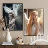 Beautiful Guardian Angel Poster Vintage Timeless Angelic Spiritual Prints Canvas Painting Girly Wall Art Picture Home Room Decor