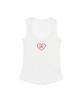 SEOUL APPAREL Canotta con Logo a Cuore e Pois (bianca)